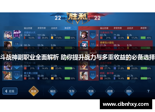 斗战神副职业全面解析 助你提升战力与多重收益的必备选择